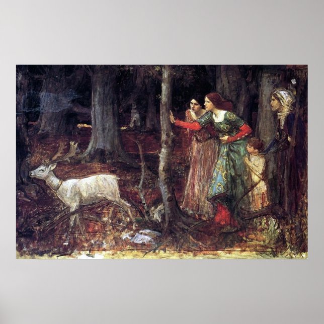 Poster A madeira mística de John William Waterhouse (Frente)