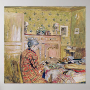 Poster A mãe da artista tomando café da manhã, 1899-1904