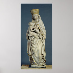 Póster A mãe do deus com o cristo infantil, 1470