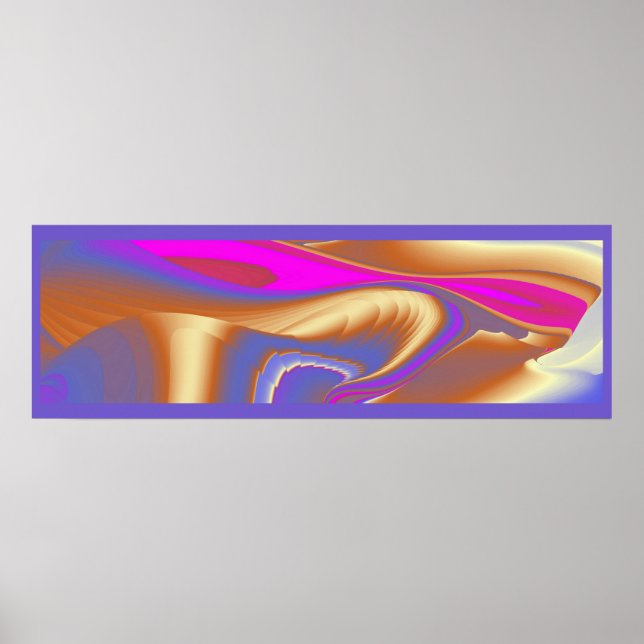Poster A Mágica do Verão, Abstrato 3D Art (Frente)