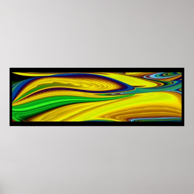 Poster A Mágica do Verão, Abstrato 3D Art (Frente)