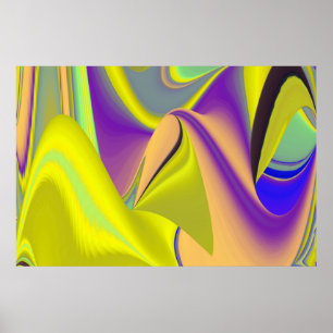Poster A Mágica do Verão, Abstrato 3D Art