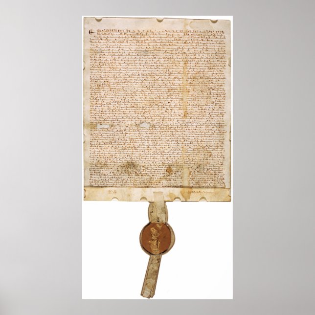 Póster A Magna Carta ORIGINAL 1297 Versão (Frente)