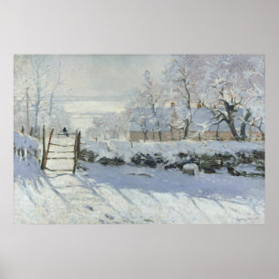 Póster A Magpie de Claude Monet