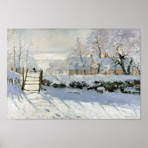 Poster A Magpie, Monet