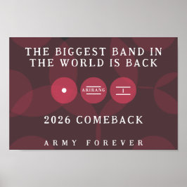 Poster A Maior Banda do Mundo Está de Volta ARIRANG Retor