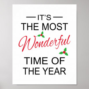 Poster A maioria de arte maravilhosa do Natal do tempo
