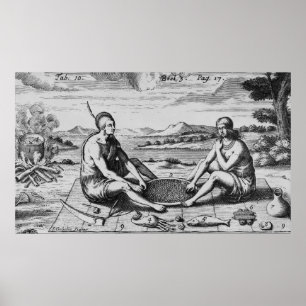Póster A Man And His Wife At Dinner, 1705