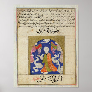 Poster A Man Reading, illustration