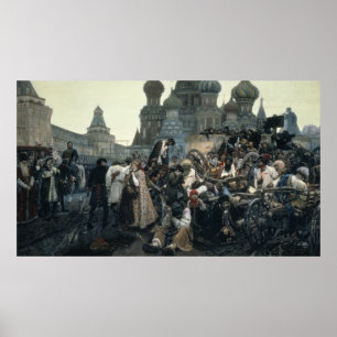 Poster A manhã da execução do Streltsy