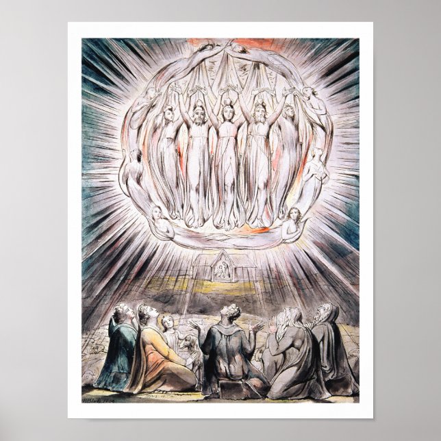 Poster A Manhã da Natividade do Cristo - William Blake (Frente)