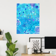 A Máquina de Bolhas: Arte Abstrata Azul