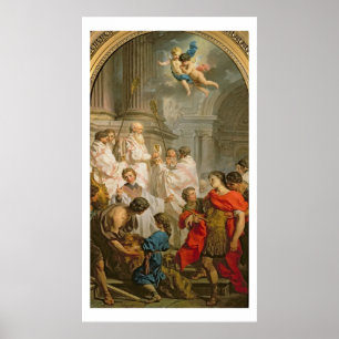 Poster A massa da manjericão do St. (óleo em canvas)