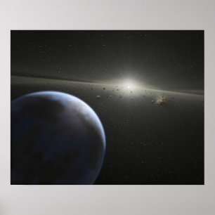 Poster A massive asteroid belt in orbit around a star