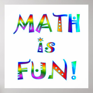 Póster A matemática é divertimento