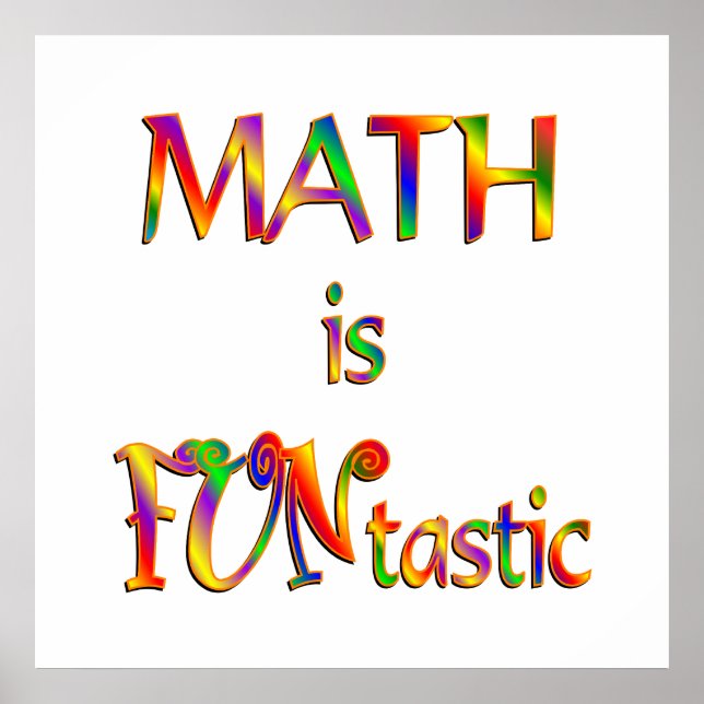 Póster A matemática é FUNtastic (Frente)