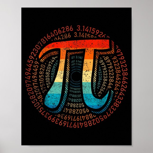 Poster A Matemática é Simples Como Pi Professor de Matemá (Frente)
