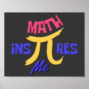Poster A Matemática Me Inspira Feliz Dia Nacional Pi