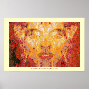 Poster A MATÉRIA NÃO IMPORTA A Máscara Fractal em Amar