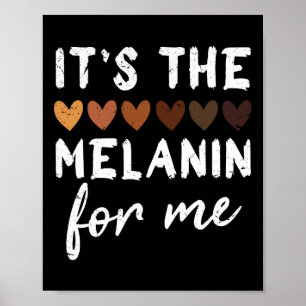 Poster A Melanina Para Mim Melanata História Negra Mês 1