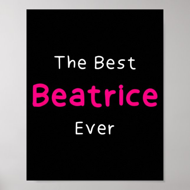 Poster A Melhor Citação de Beatrice _ Para Mulheres Chama (Frente)