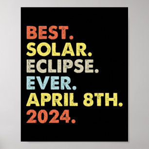 Poster A Melhor Eclipse Solar De 8 De Abril De 2024 Como