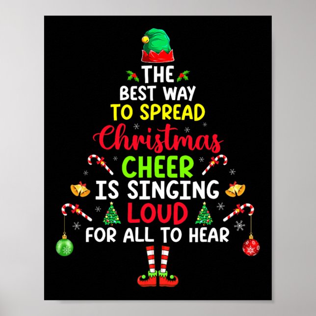 Poster A Melhor Maneira De Espalhar A Alegria De Natal É  (Frente)