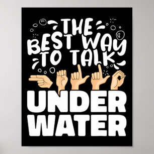 Poster A Melhor Maneira De Falar Debaixo D'água Em Língua