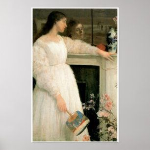 Póster A menina branca pequena; Sinfonia no branco,