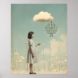 Poster A Menina & Sua Pipa Mágica Livro de Histórias Su