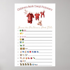 Poster A Merry Little Baby Shower Baby Shower Game