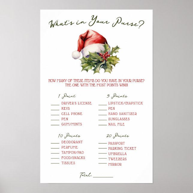 Poster A Merry Little Baby Shower Baby Shower Game (Frente)