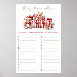 Poster A Merry Little Baby Shower Baby Shower Game