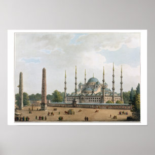 Póster A mesquita da sultão Achmet em Constantinople, pl