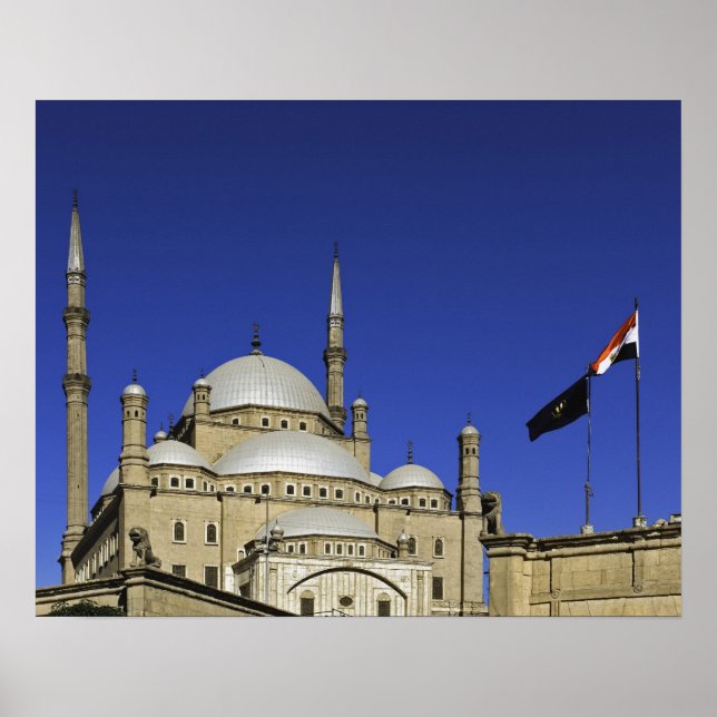 Poster A Mesquita de Muhammad Ali na Cidadela, também (Frente)