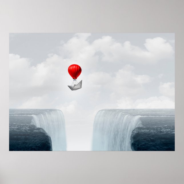 Poster A metáfora do conceito surreal e da solução criati (Frente)