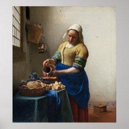 Póster A Milkmaid de Johannes Vermeer