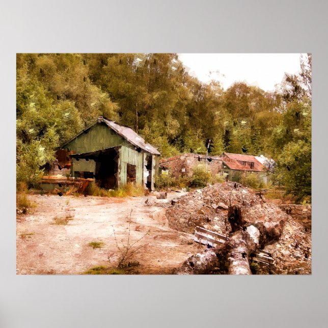 PÓSTER A MINA DOURADA ANTIGA (Frente)