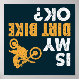 Poster A Minha Bicicleta De Dirt Está Bem? Vintage Engraç