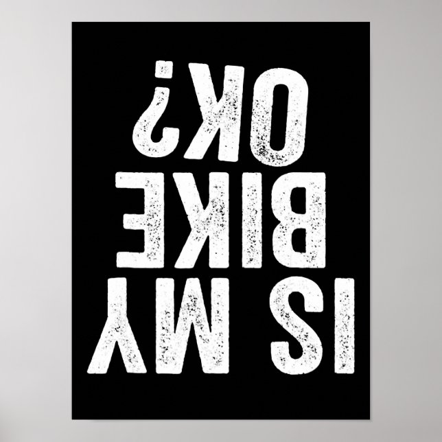 Poster A Minha Bicicleta Está Engraçada, Motocicleta Dirt (Frente)