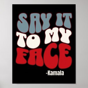Poster À Minha Cara - Debate De Kamala Harris De 2024