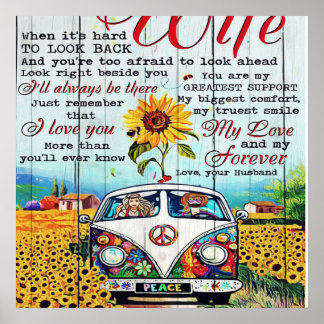 Poster À Minha Esposa Presente | Carta Para Ela | Casa De