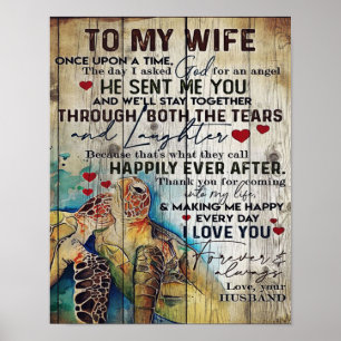 Poster À Minha Esposa Presente Presente Feriado