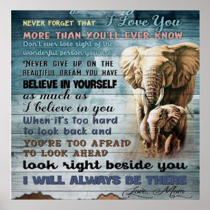 Poster À Minha Filha, Presente Para Criança, Carta Para F