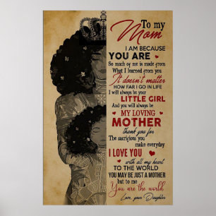Poster à minha linda mãe, presentes de dia de as mães