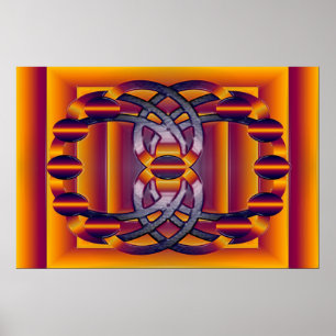 Póster a molécula de brilho