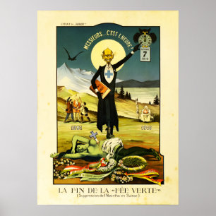 Poster "A Morte da Fada Verde", Absinthe