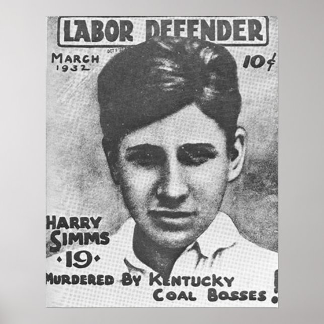 Poster A morte de Harry Simms (Frente)