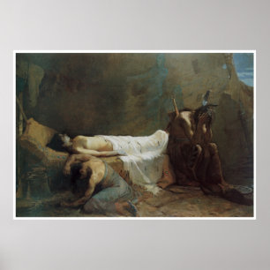 Póster A morte de Minnehaha, 1885, Oeste Americano