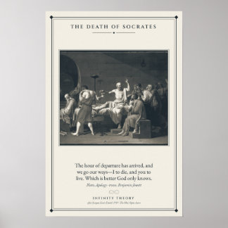 Poster A Morte de Sócrates segundo Jacques-Louis David